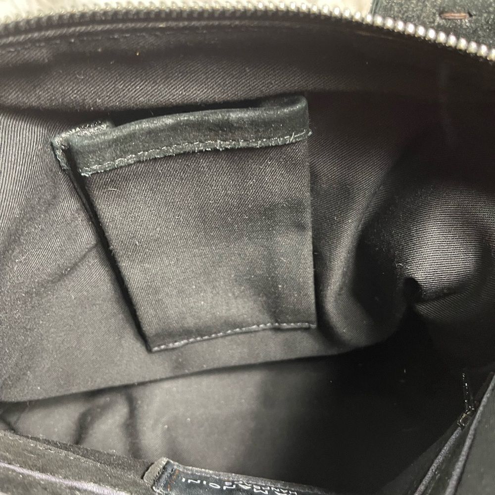 Carla Mancini black metallic silver Medium Satchel bag silver tone hardwares - Picture 10 of 15